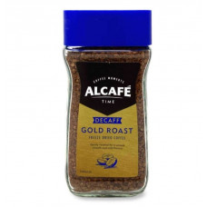 Сублімована розчинна кава Alcafé Gold Roast без кофеїну, 100 грамів